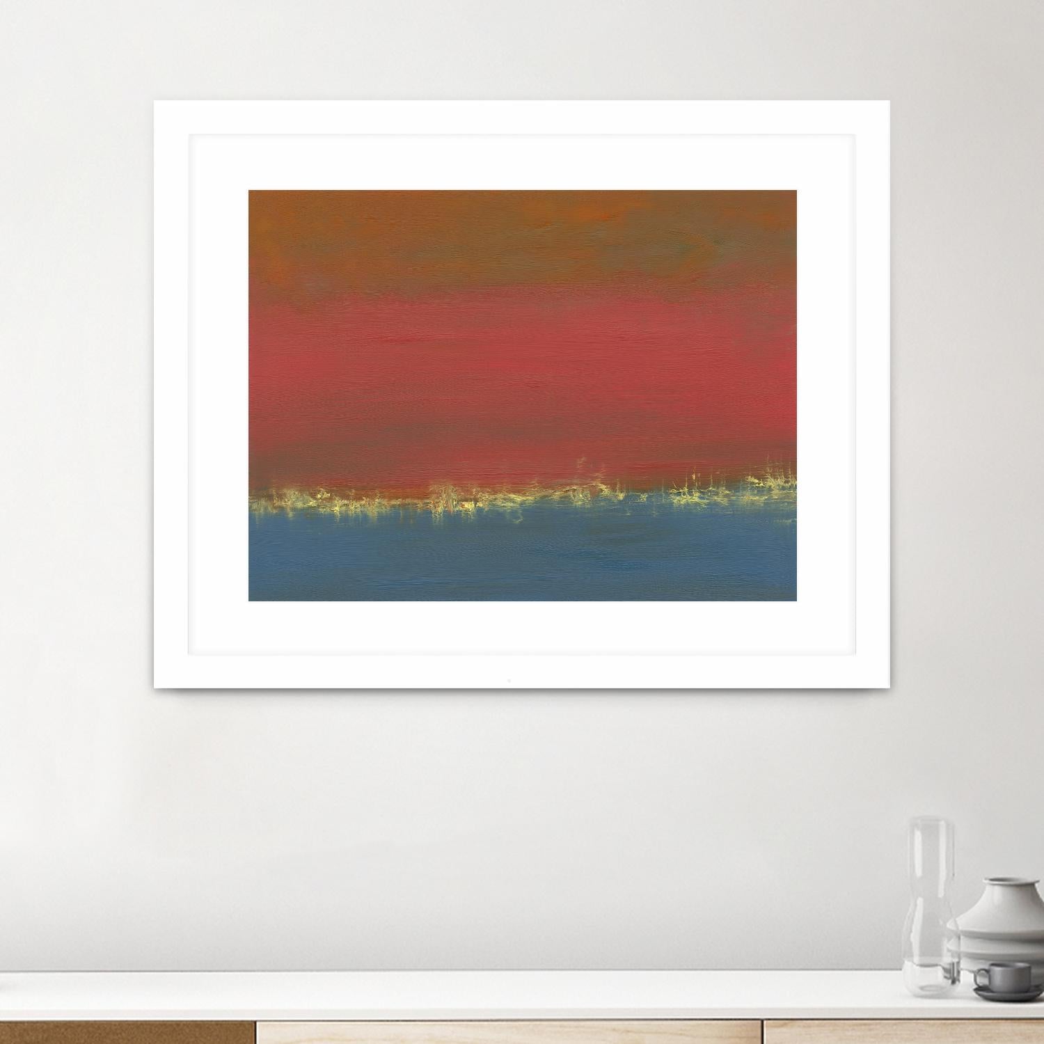 Harbor Light IV by Sharon Gordon on GIANT ART - red abstract