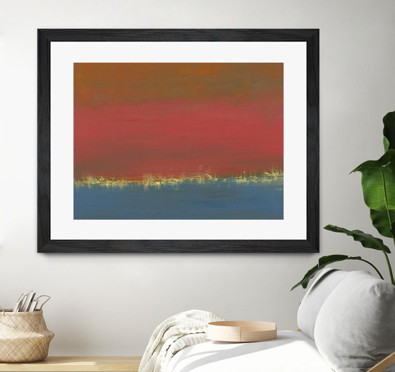 Harbor Light IV by Sharon Gordon on GIANT ART - red abstract