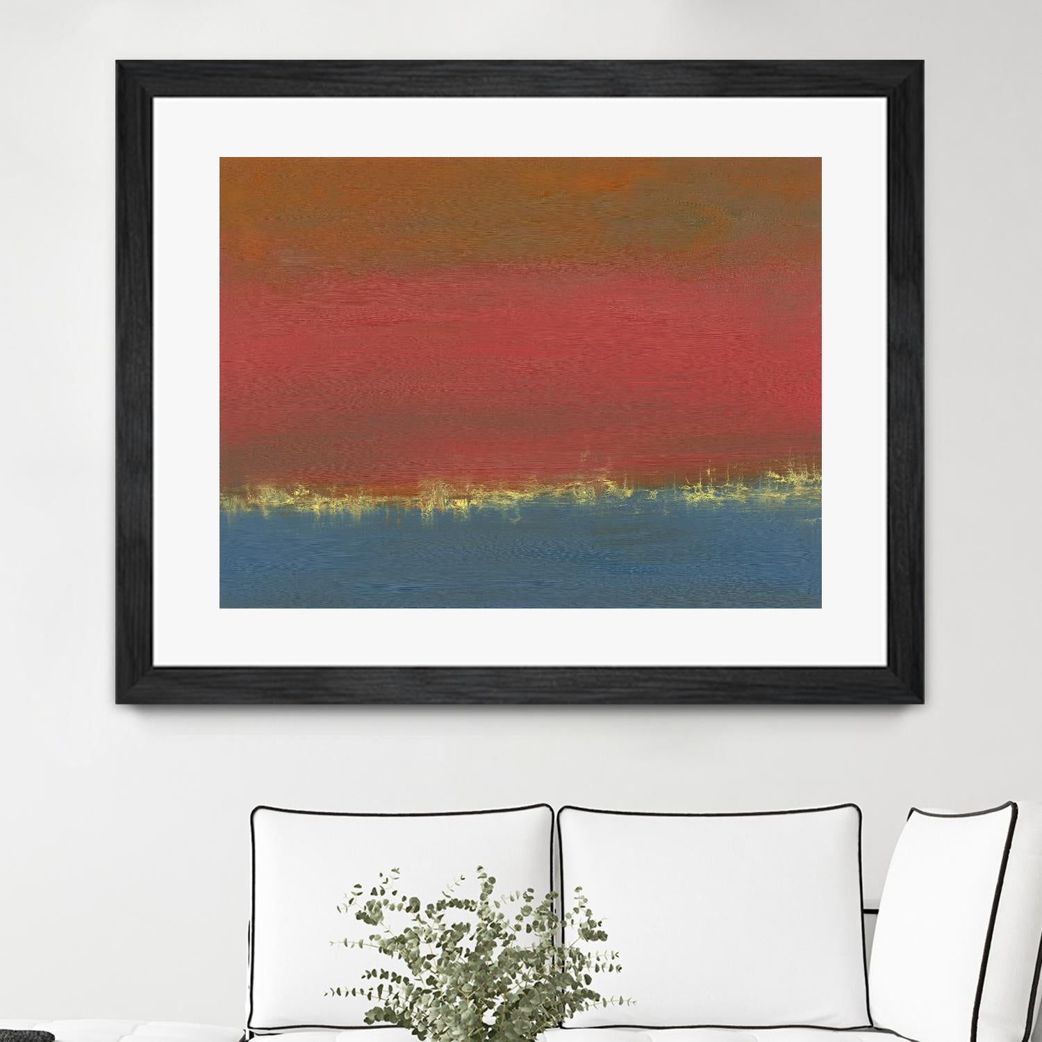 Harbor Light IV by Sharon Gordon on GIANT ART - red abstract