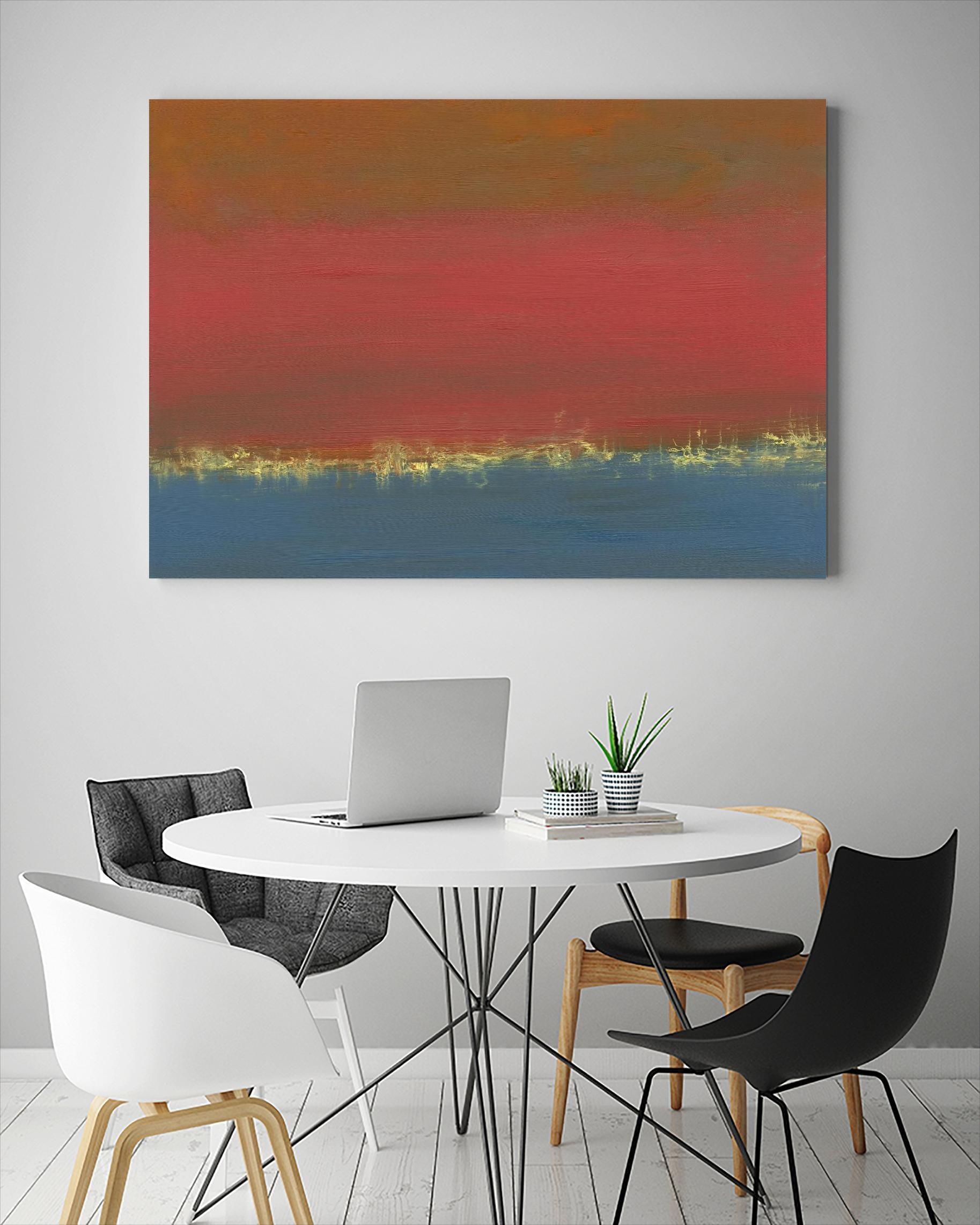 Harbor Light IV by Sharon Gordon on GIANT ART - red abstract