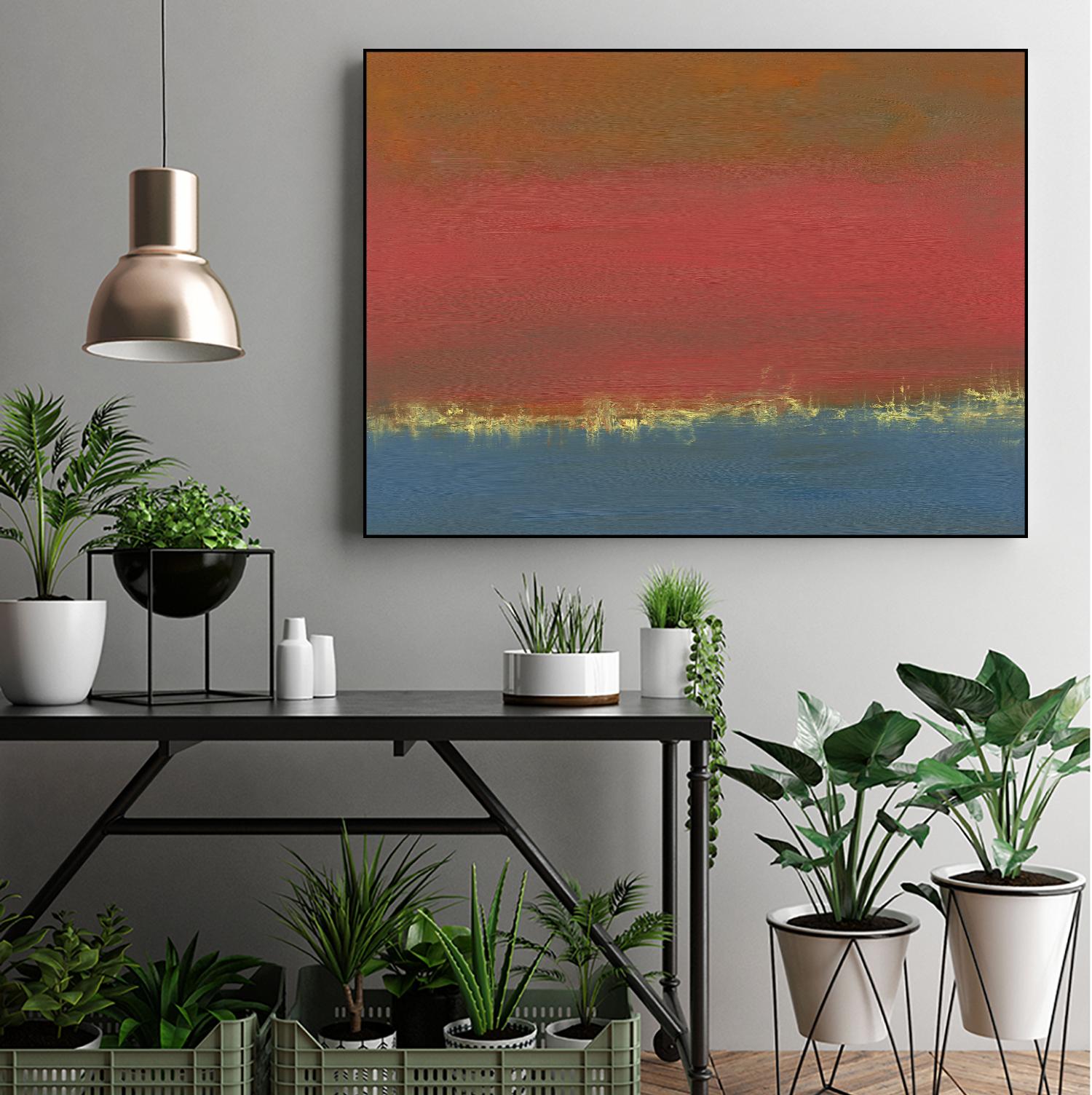 Harbor Light IV by Sharon Gordon on GIANT ART - red abstract
