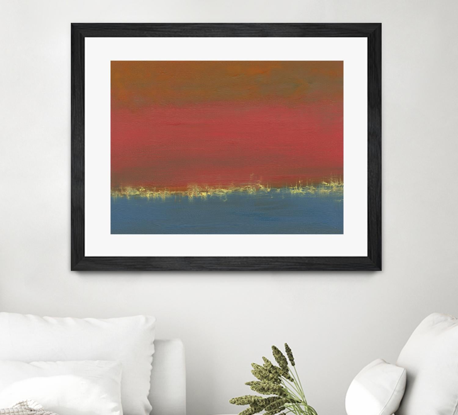 Harbor Light IV by Sharon Gordon on GIANT ART - red abstract