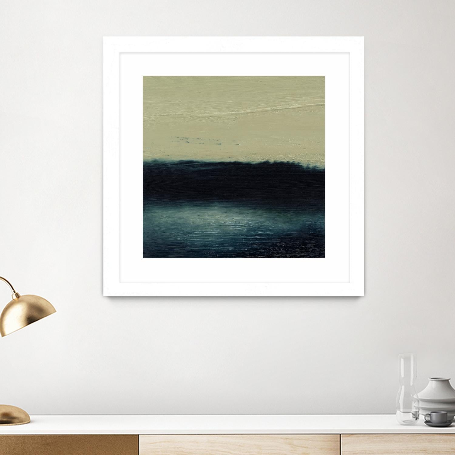 Water I by Sharon Gordon on GIANT ART - blue abstract