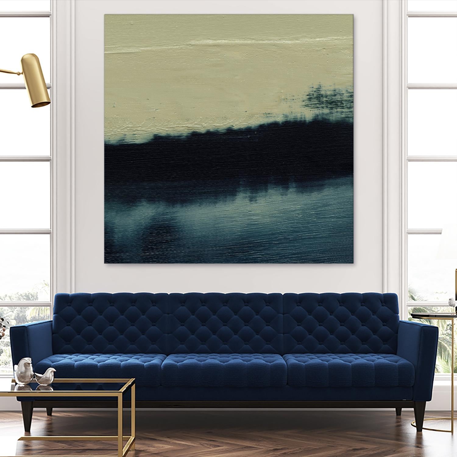 Water II by Sharon Gordon on GIANT ART - beige abstract