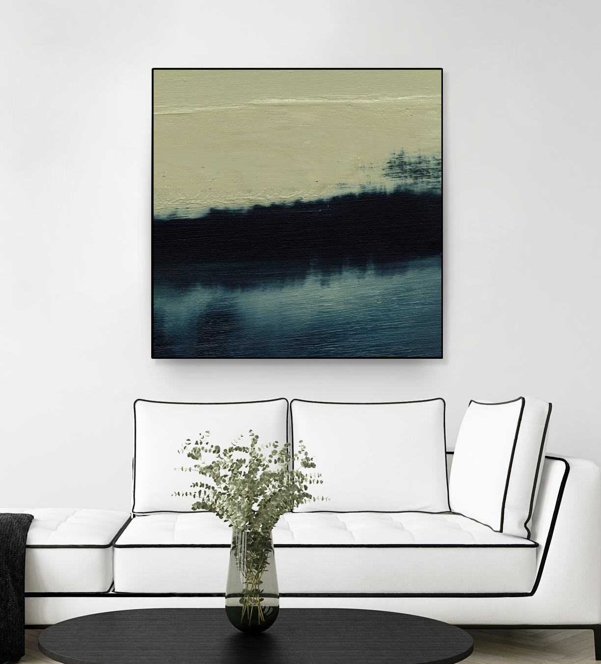 Water II by Sharon Gordon on GIANT ART - beige abstract