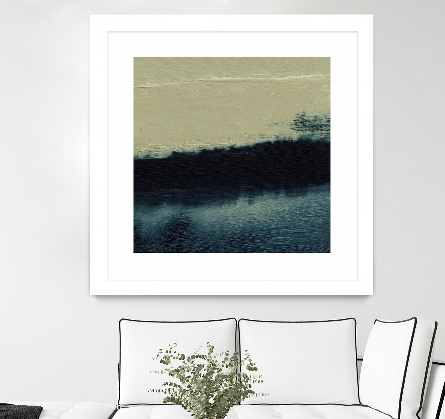 Water II by Sharon Gordon on GIANT ART - beige abstract