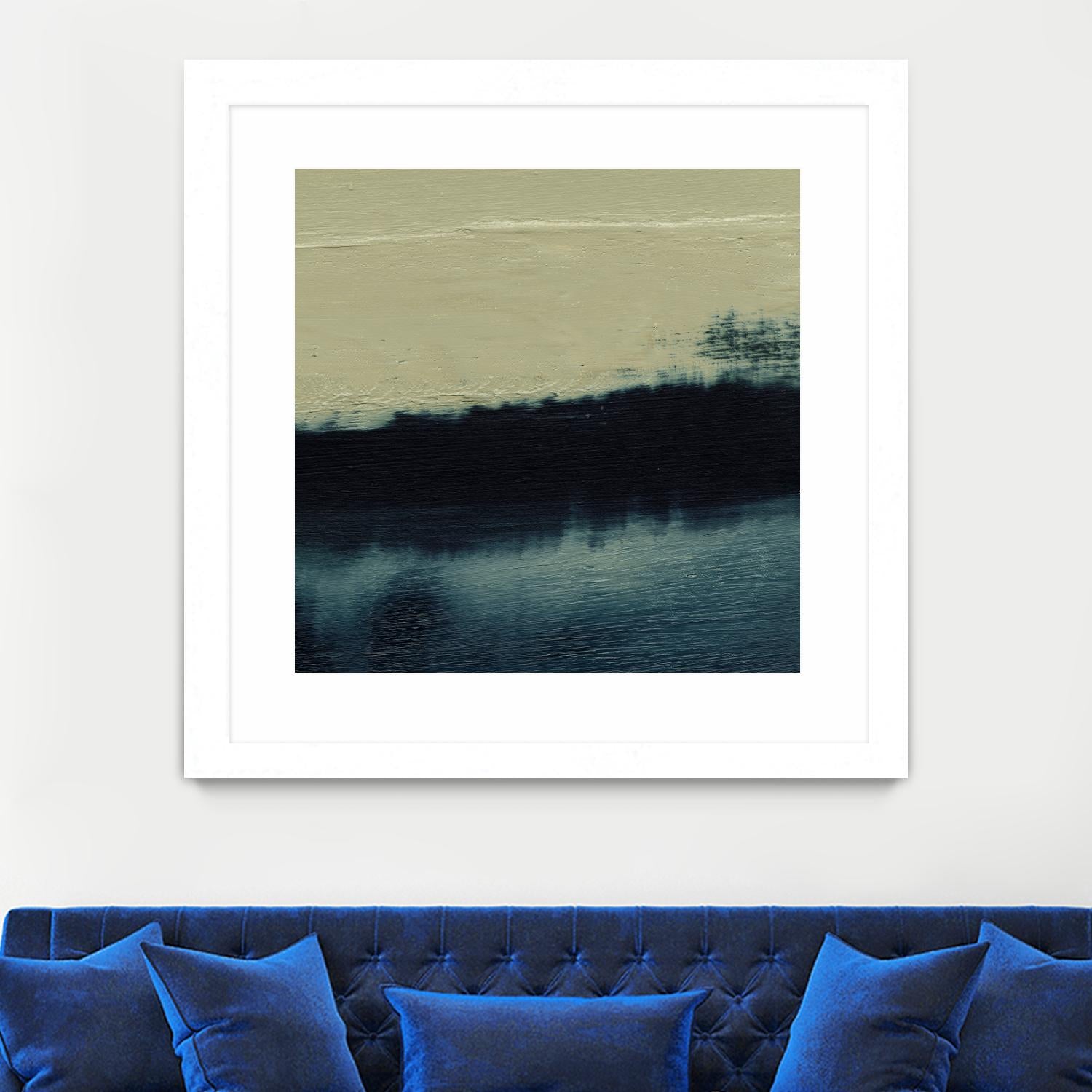 Water II by Sharon Gordon on GIANT ART - beige abstract