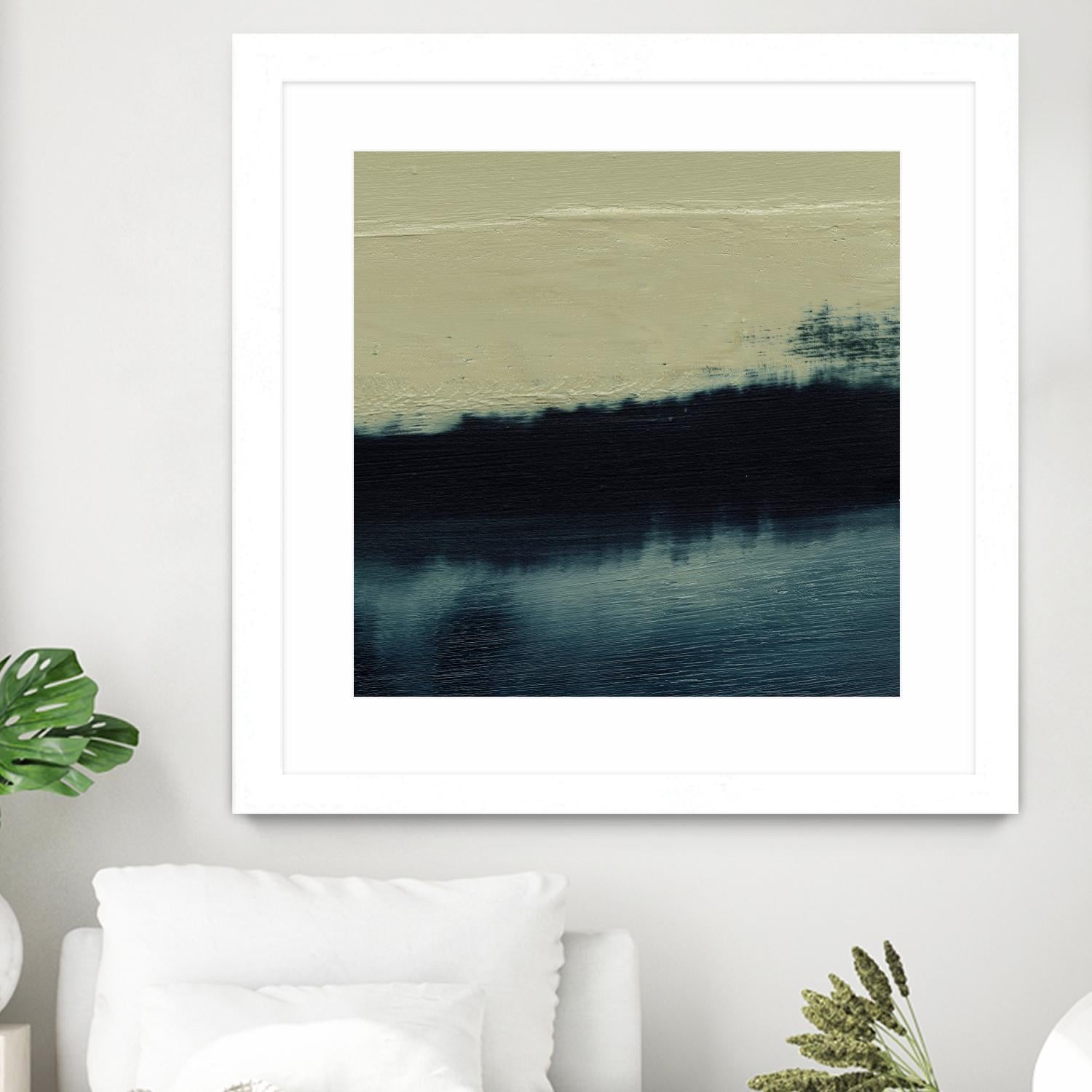 Water II by Sharon Gordon on GIANT ART - beige abstract