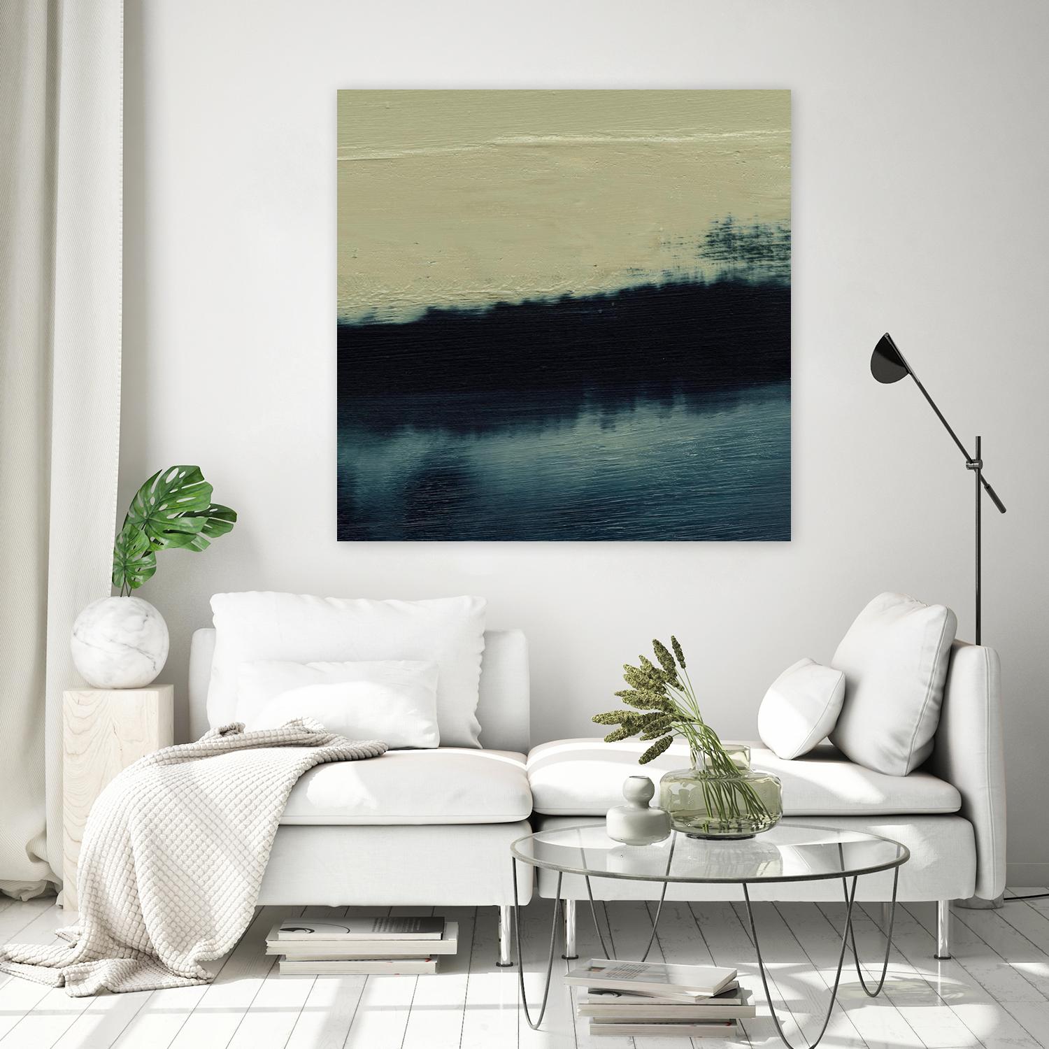 Water II by Sharon Gordon on GIANT ART - beige abstract