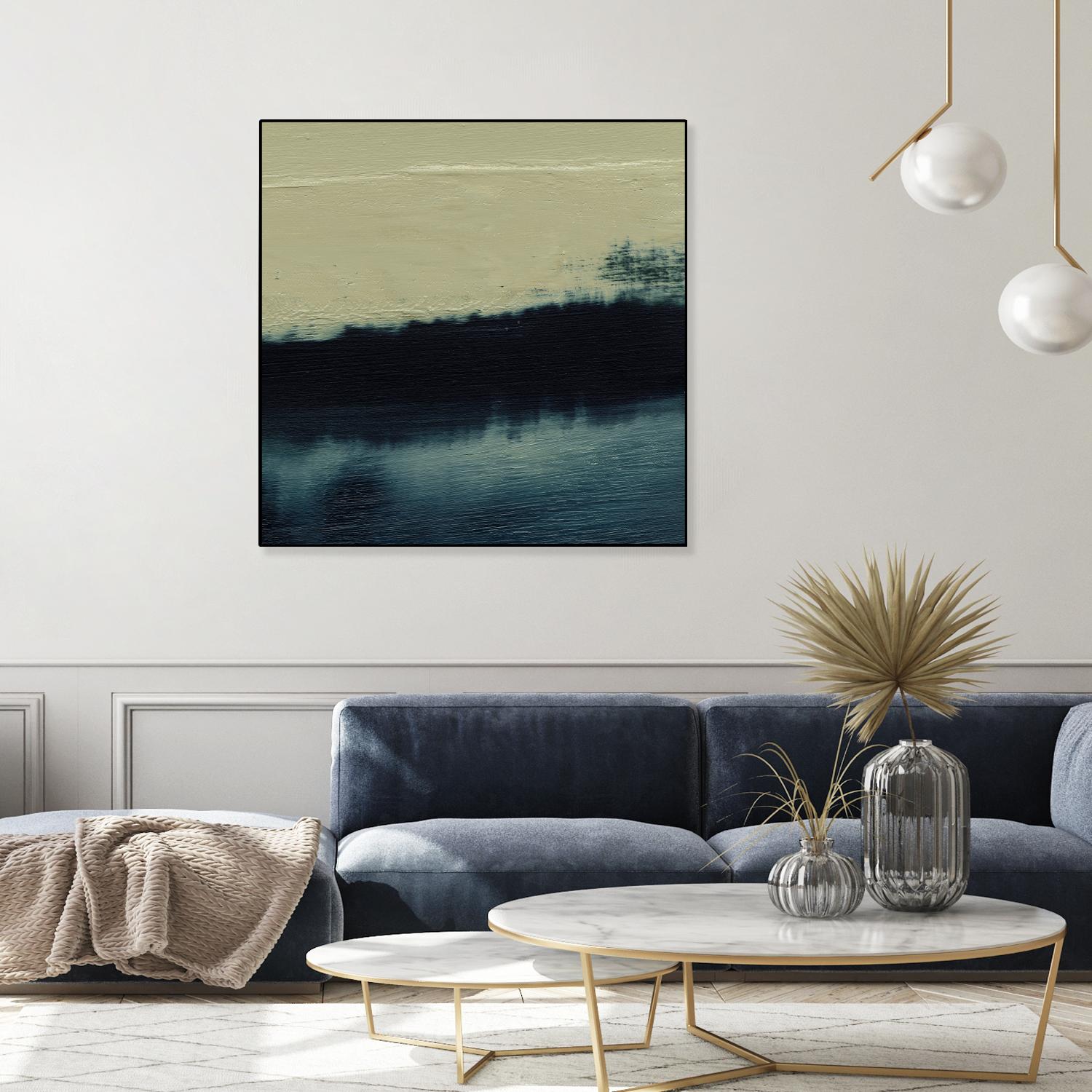 Water II by Sharon Gordon on GIANT ART - beige abstract