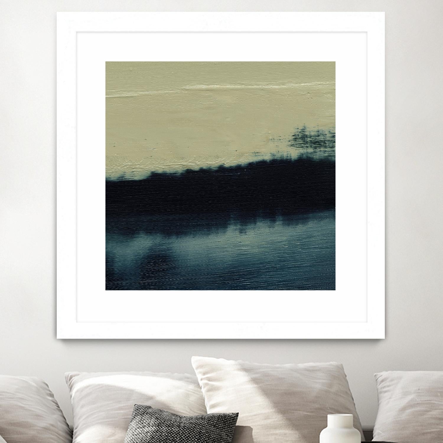 Water II by Sharon Gordon on GIANT ART - beige abstract