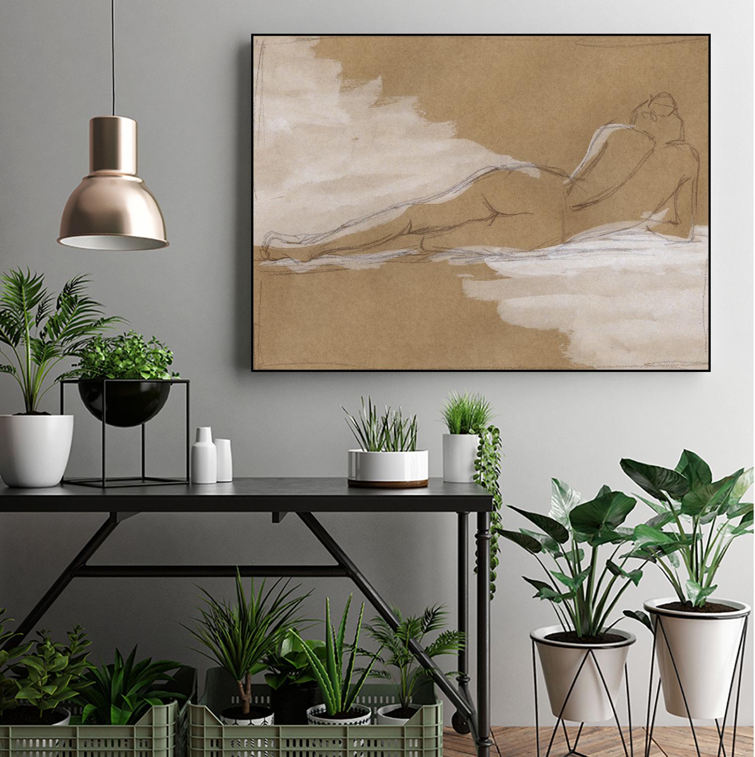 Compositional Figure Study I by Ethan Harper on GIANT ART - brown fashion