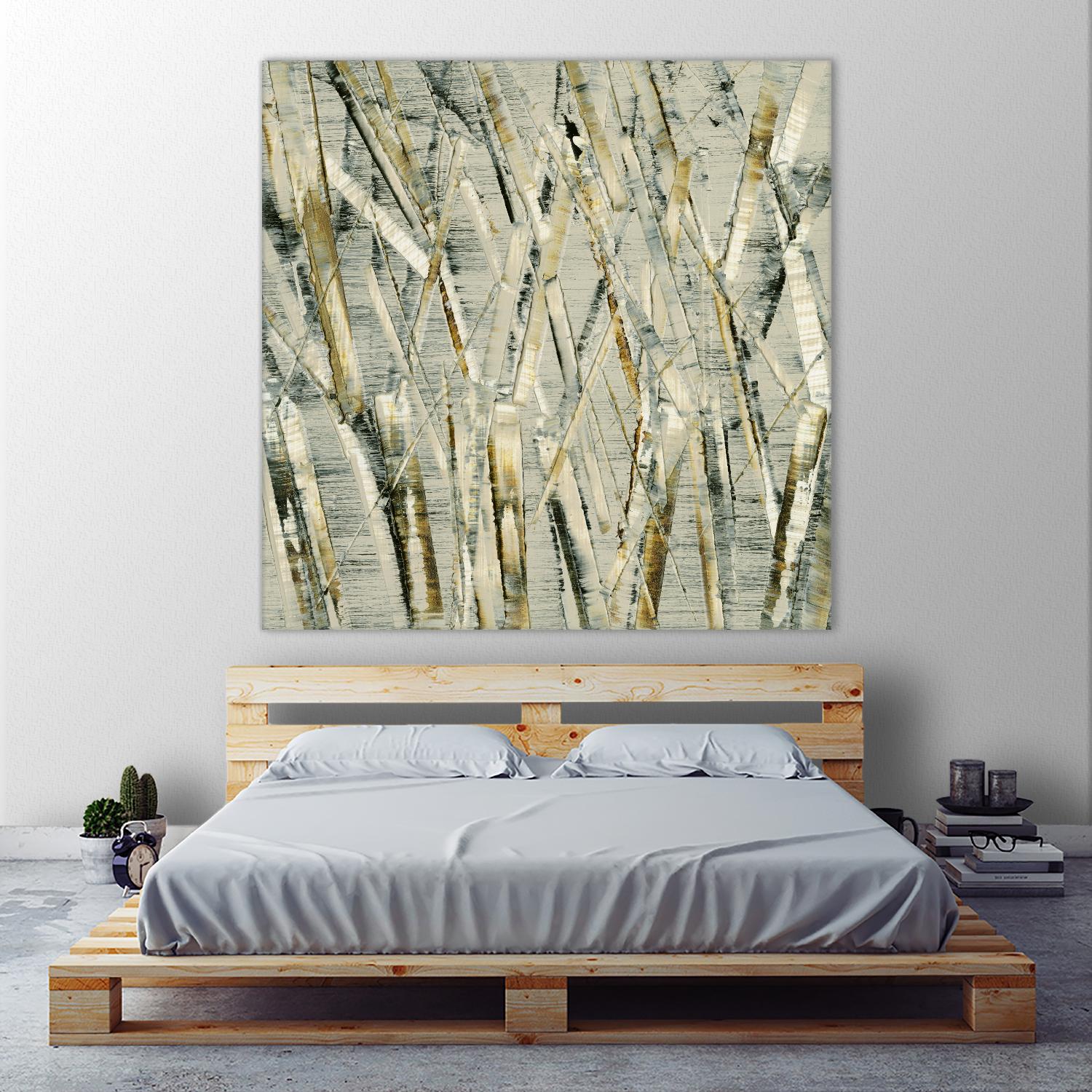 Birches V by Sharon Gordon on GIANT ART - black abstract