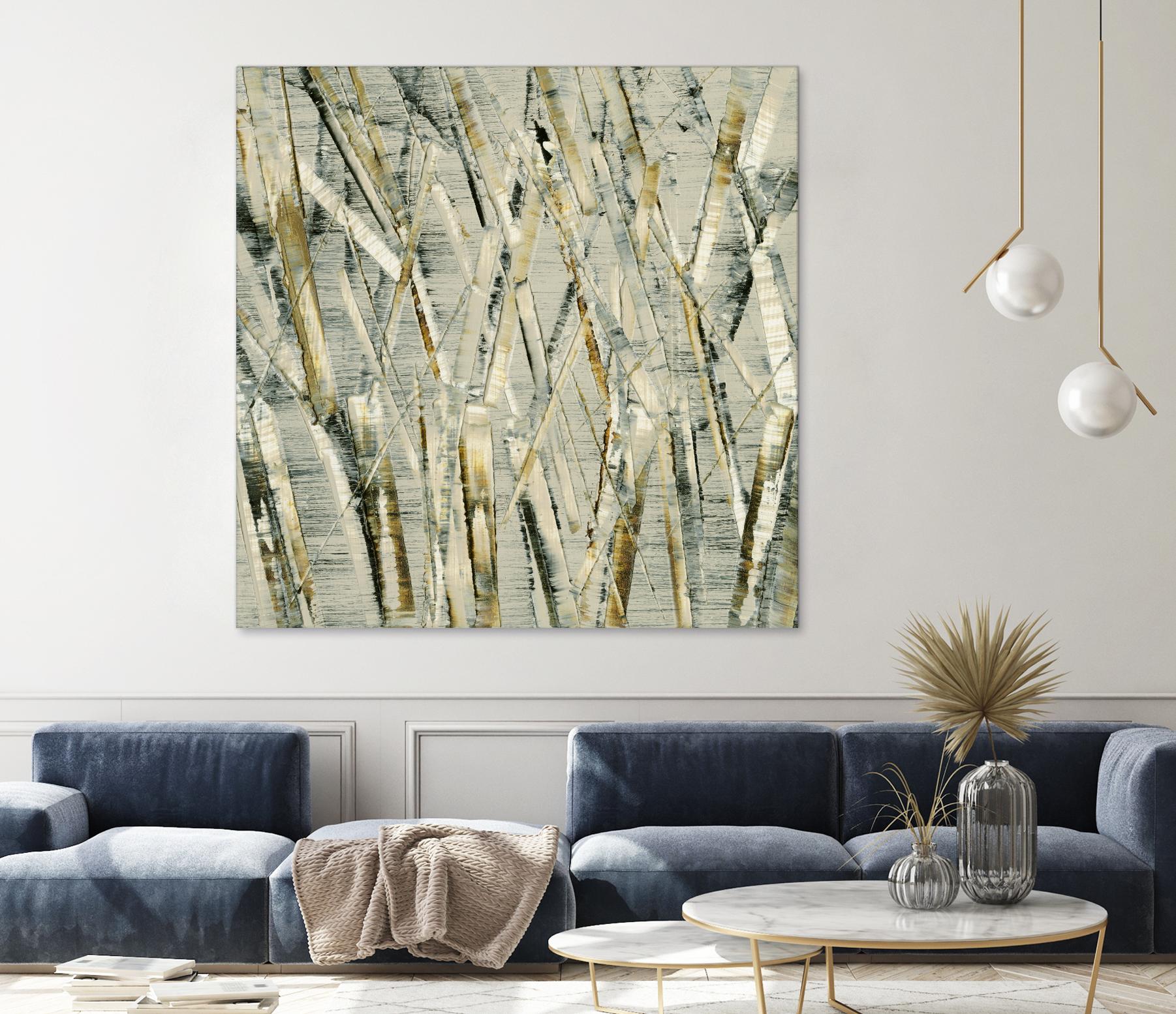 Birches V by Sharon Gordon on GIANT ART - black abstract