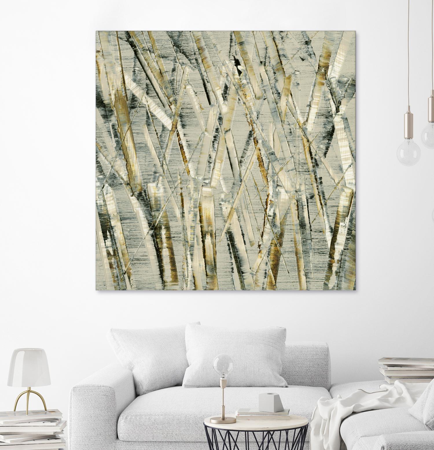 Birches V by Sharon Gordon on GIANT ART - black abstract