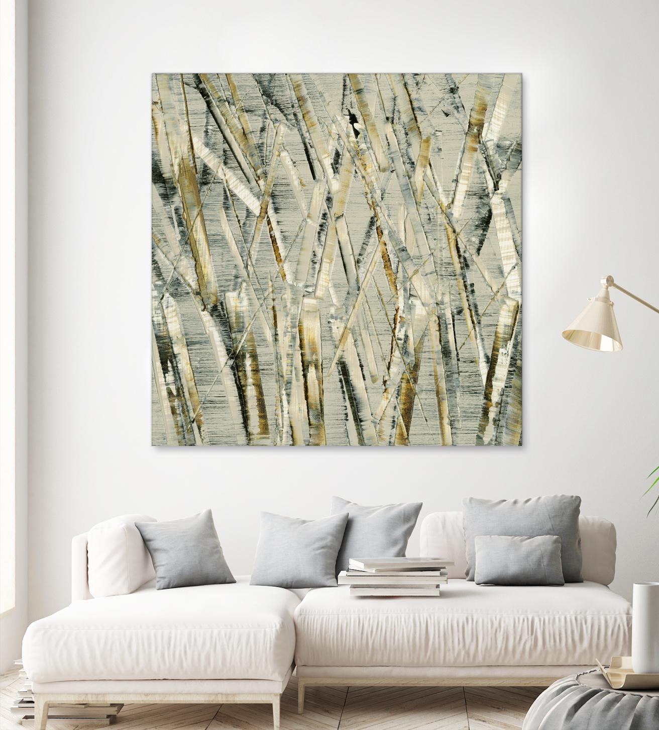 Birches V by Sharon Gordon on GIANT ART - black abstract