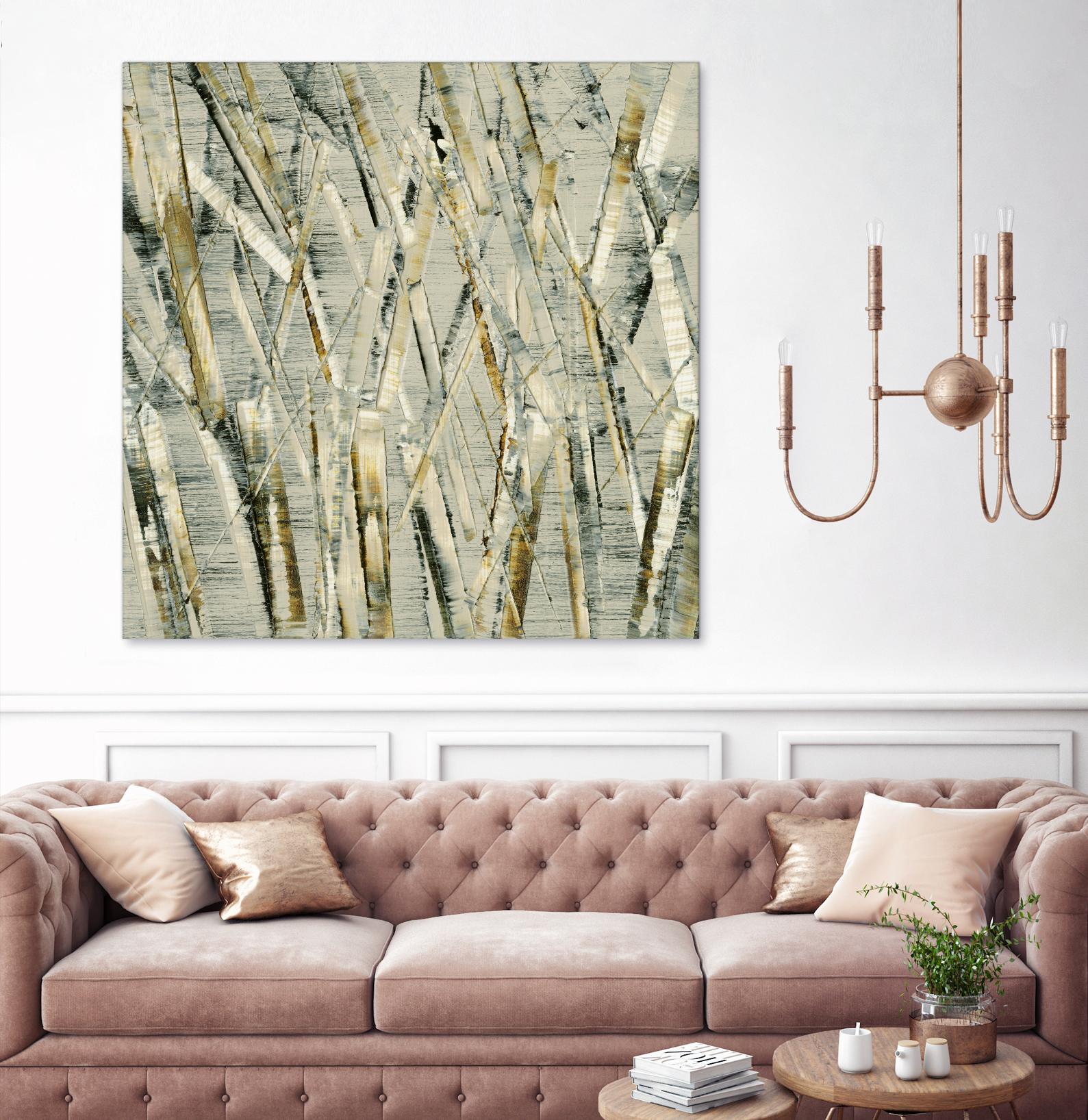 Birches V by Sharon Gordon on GIANT ART - black abstract