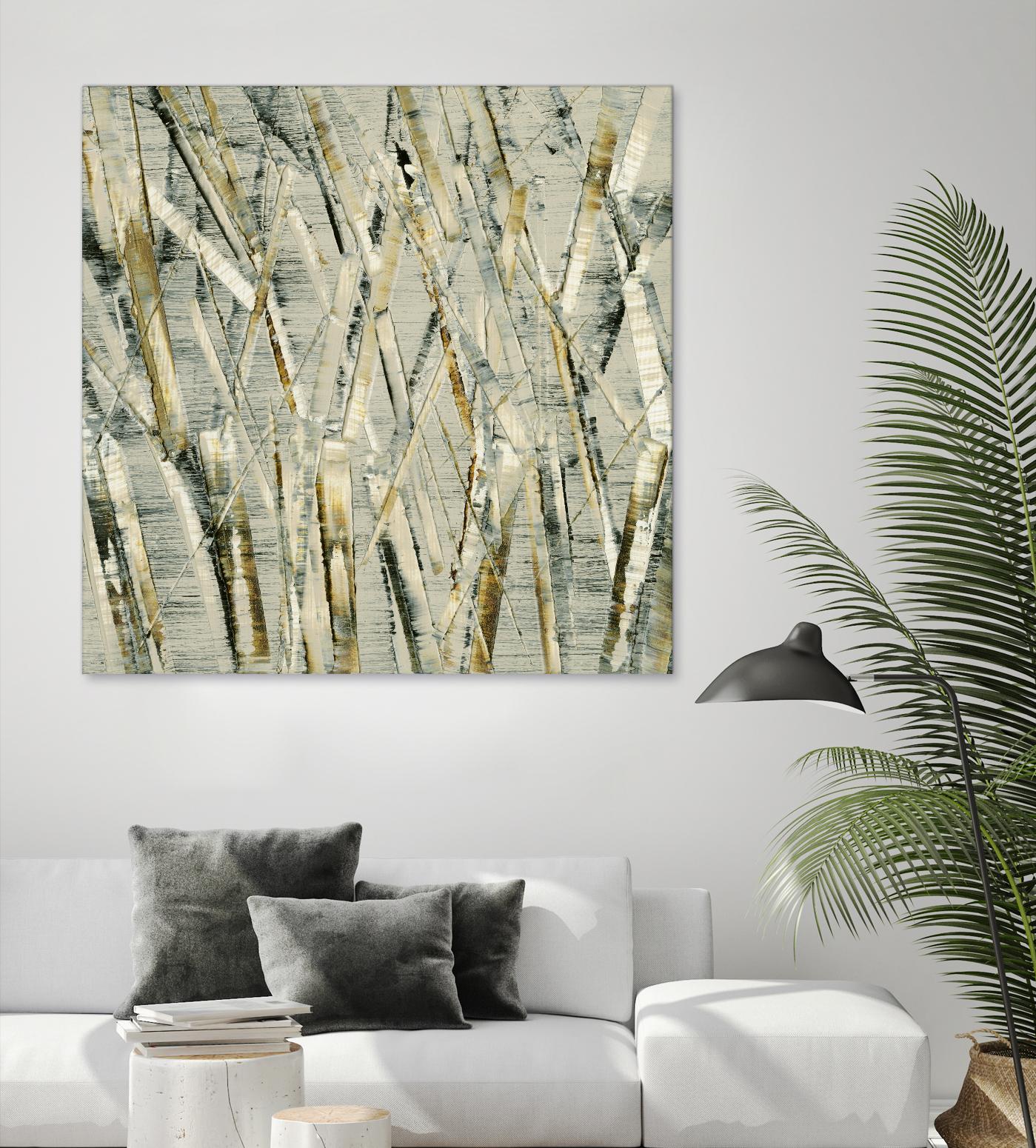 Birches V by Sharon Gordon on GIANT ART - black abstract