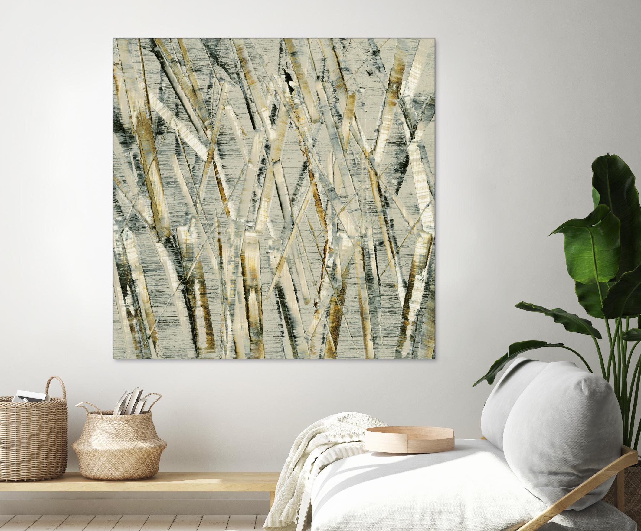 Birches V by Sharon Gordon on GIANT ART - black abstract