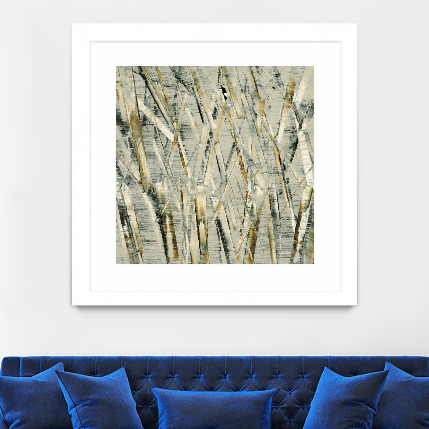 Birches V by Sharon Gordon on GIANT ART - black abstract
