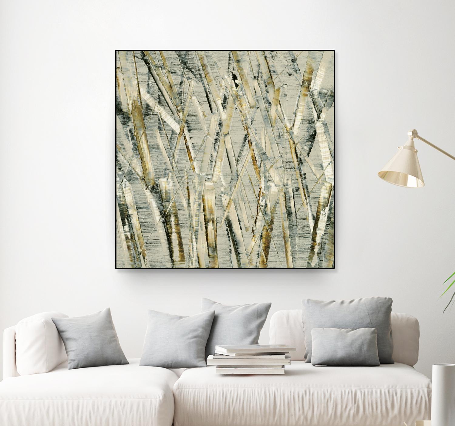 Birches V by Sharon Gordon on GIANT ART - black abstract