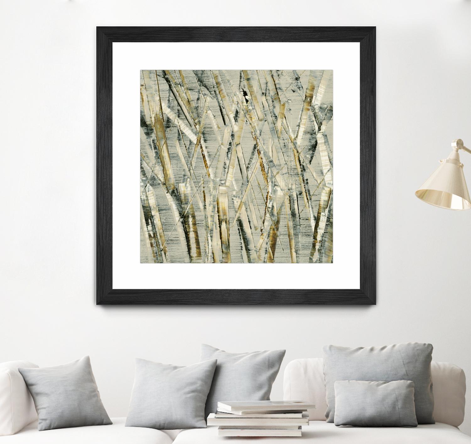 Birches V by Sharon Gordon on GIANT ART - black abstract