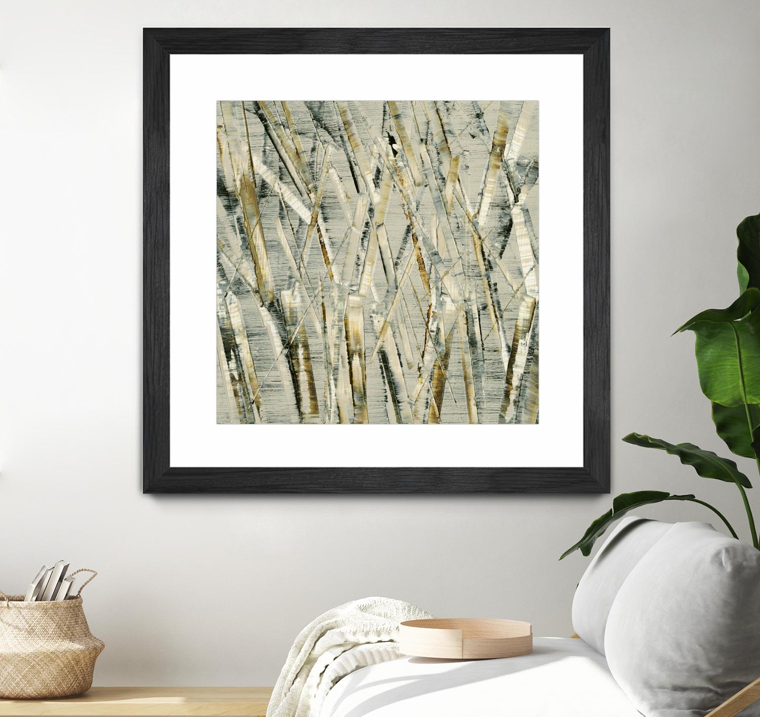 Birches V by Sharon Gordon on GIANT ART - black abstract