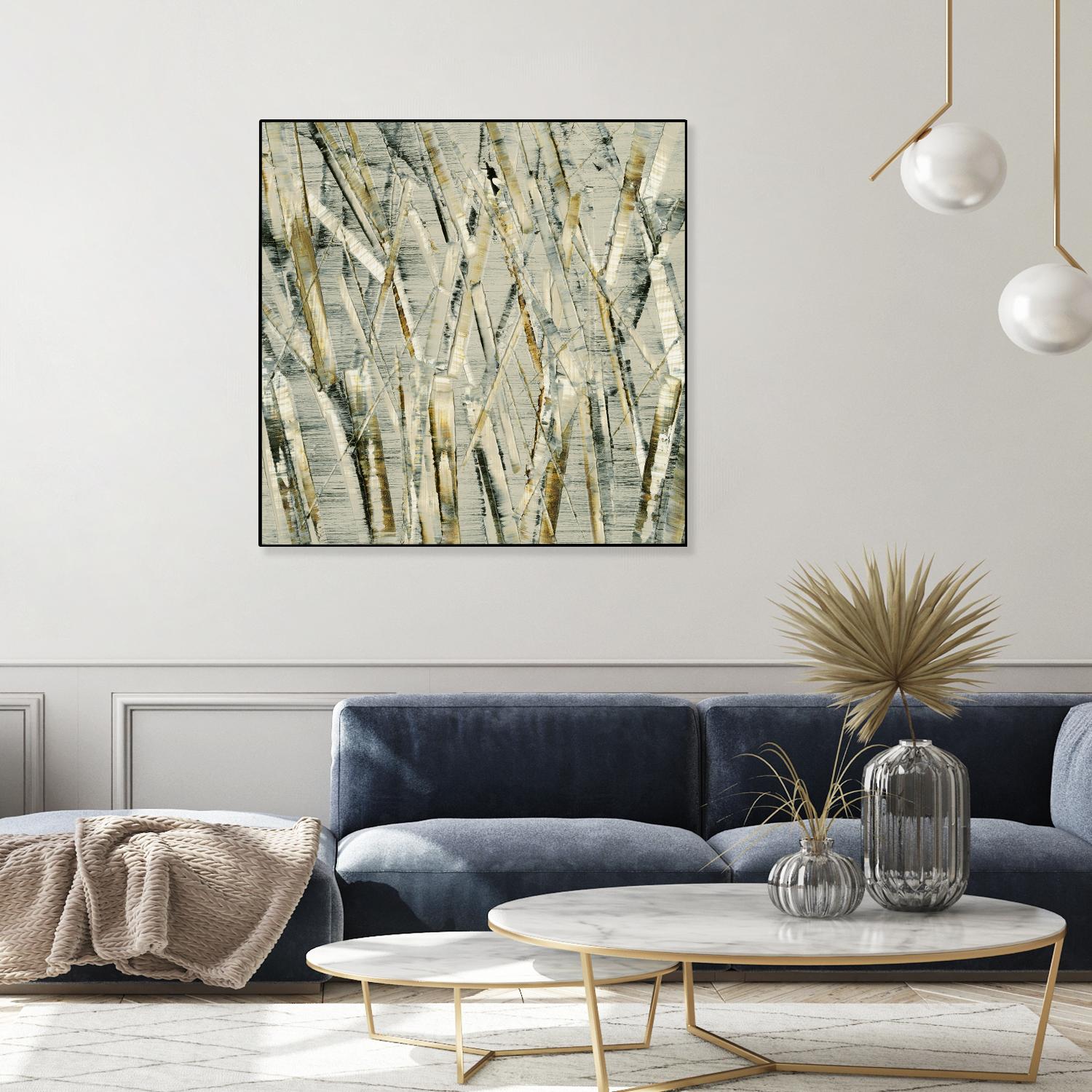 Birches V by Sharon Gordon on GIANT ART - black abstract