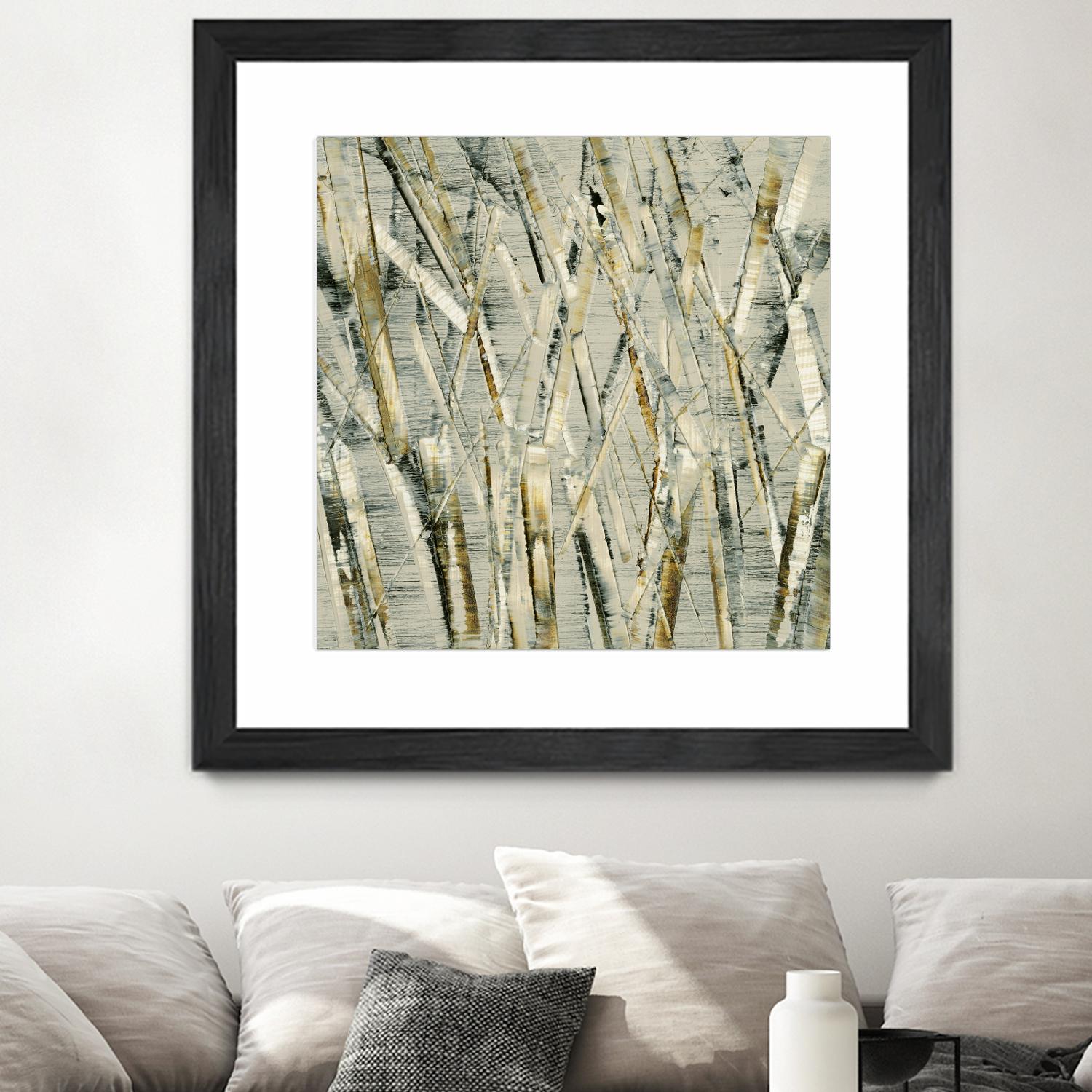 Birches V by Sharon Gordon on GIANT ART - black abstract