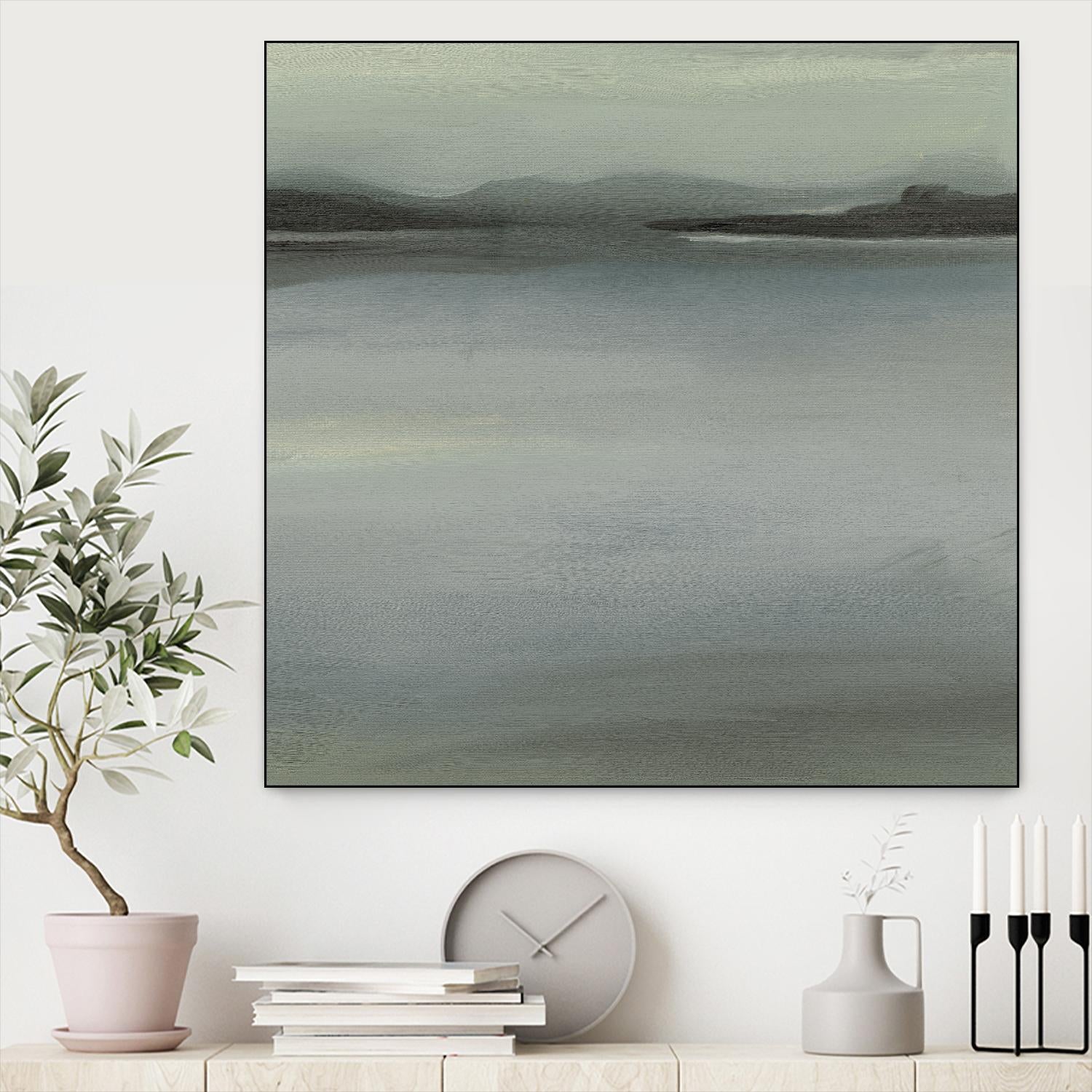 Abstract Horizon V by Ethan Harper on GIANT ART - blue abstract