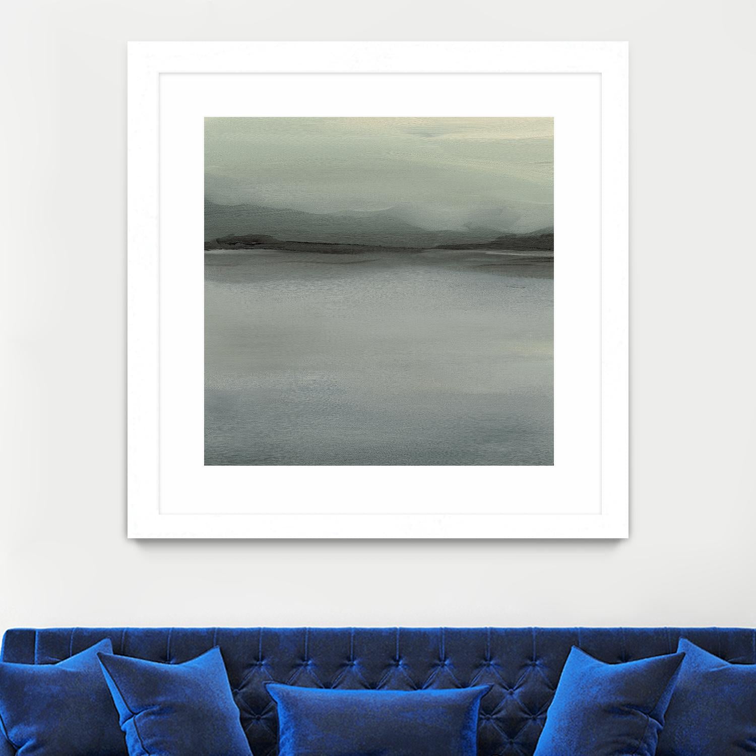 Abstract Horizon VI by Ethan Harper on GIANT ART - blue abstract