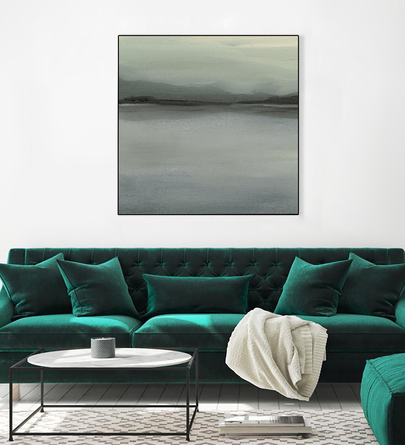 Abstract Horizon VI by Ethan Harper on GIANT ART - blue abstract