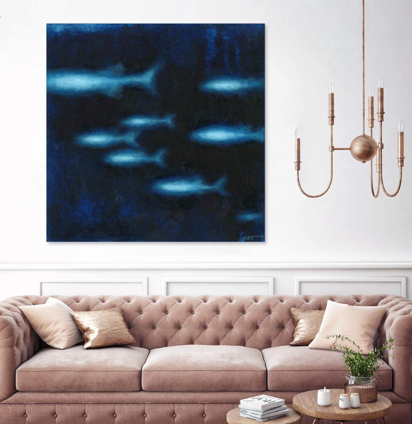 School II by Norman Wyatt on GIANT ART - blue abstract