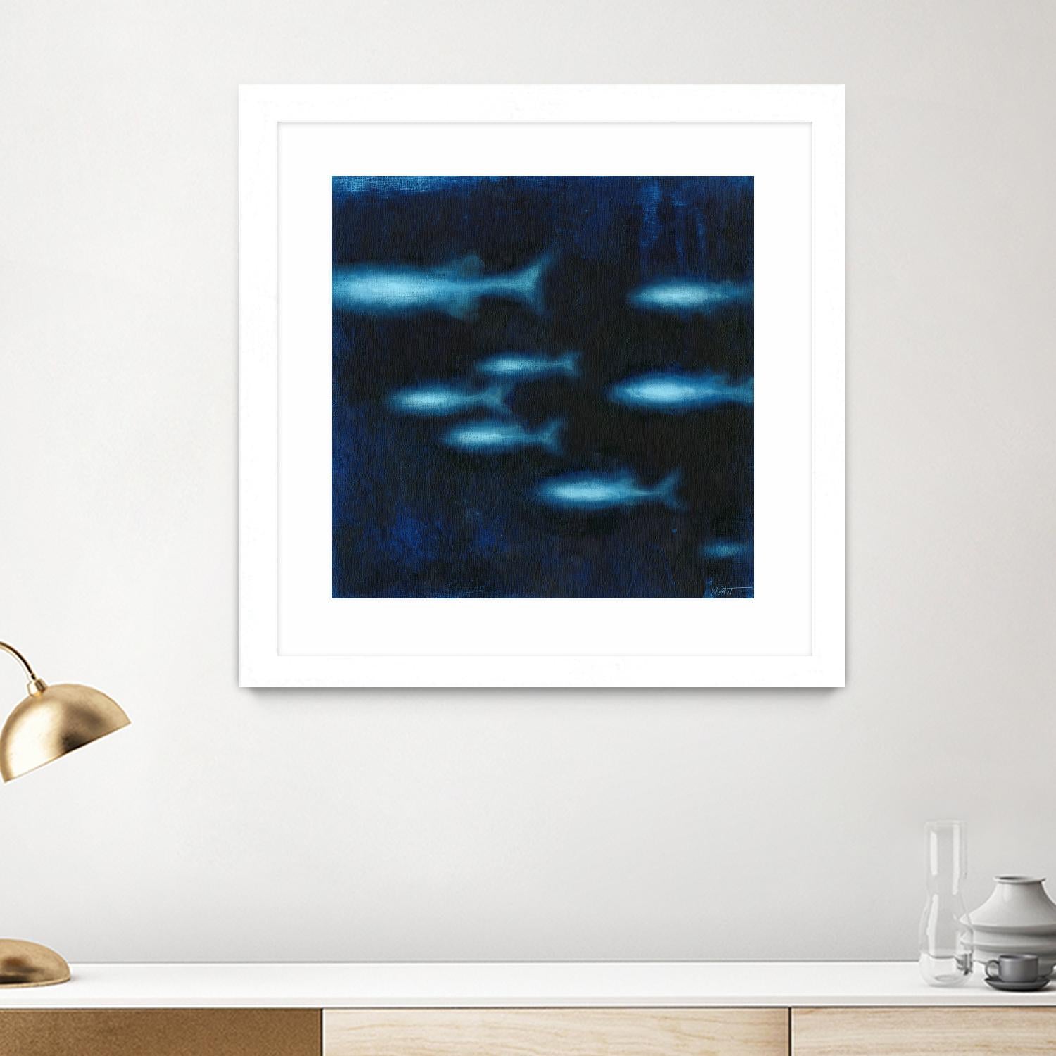 School II by Norman Wyatt on GIANT ART - blue abstract
