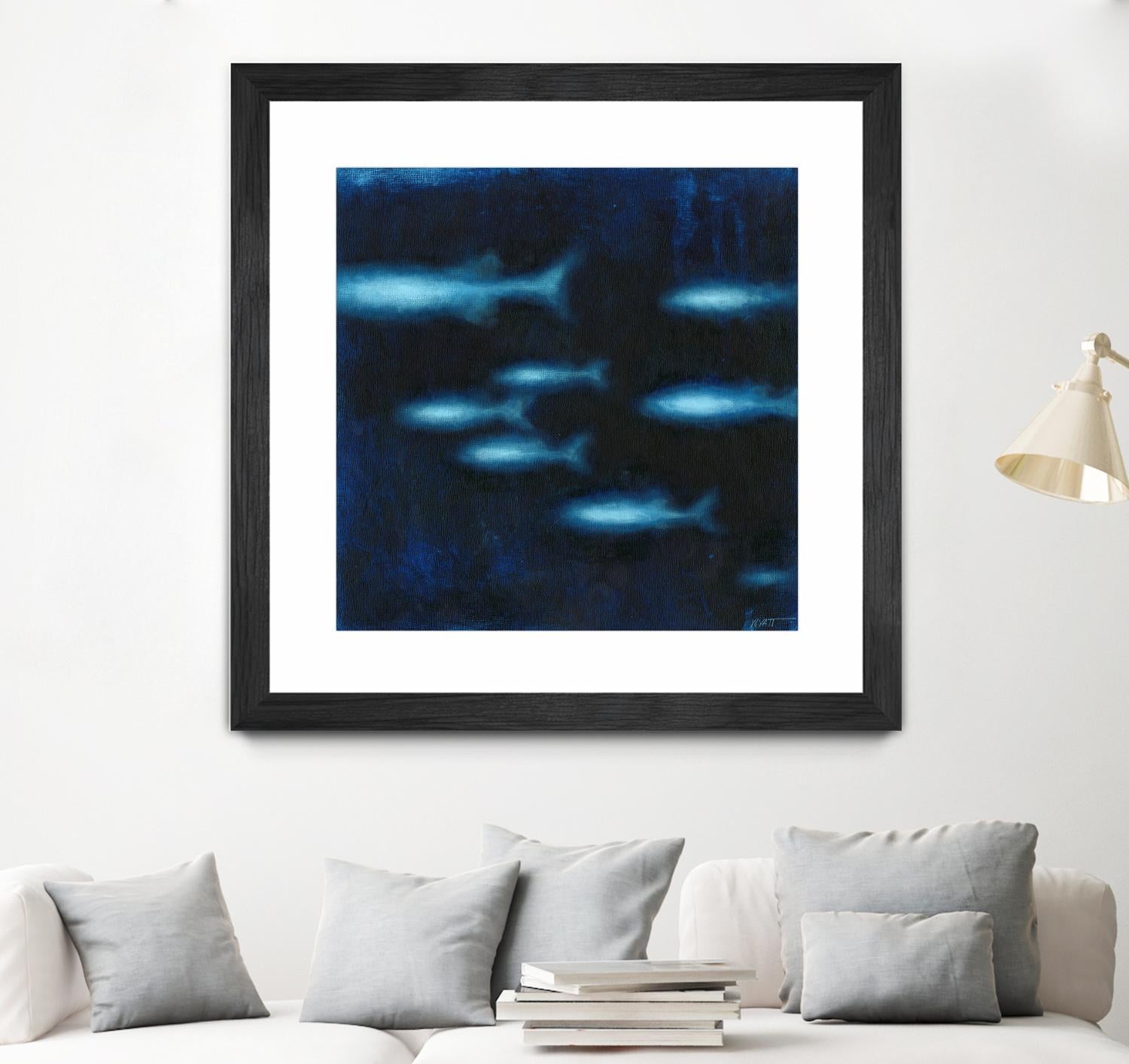 School II by Norman Wyatt on GIANT ART - blue abstract