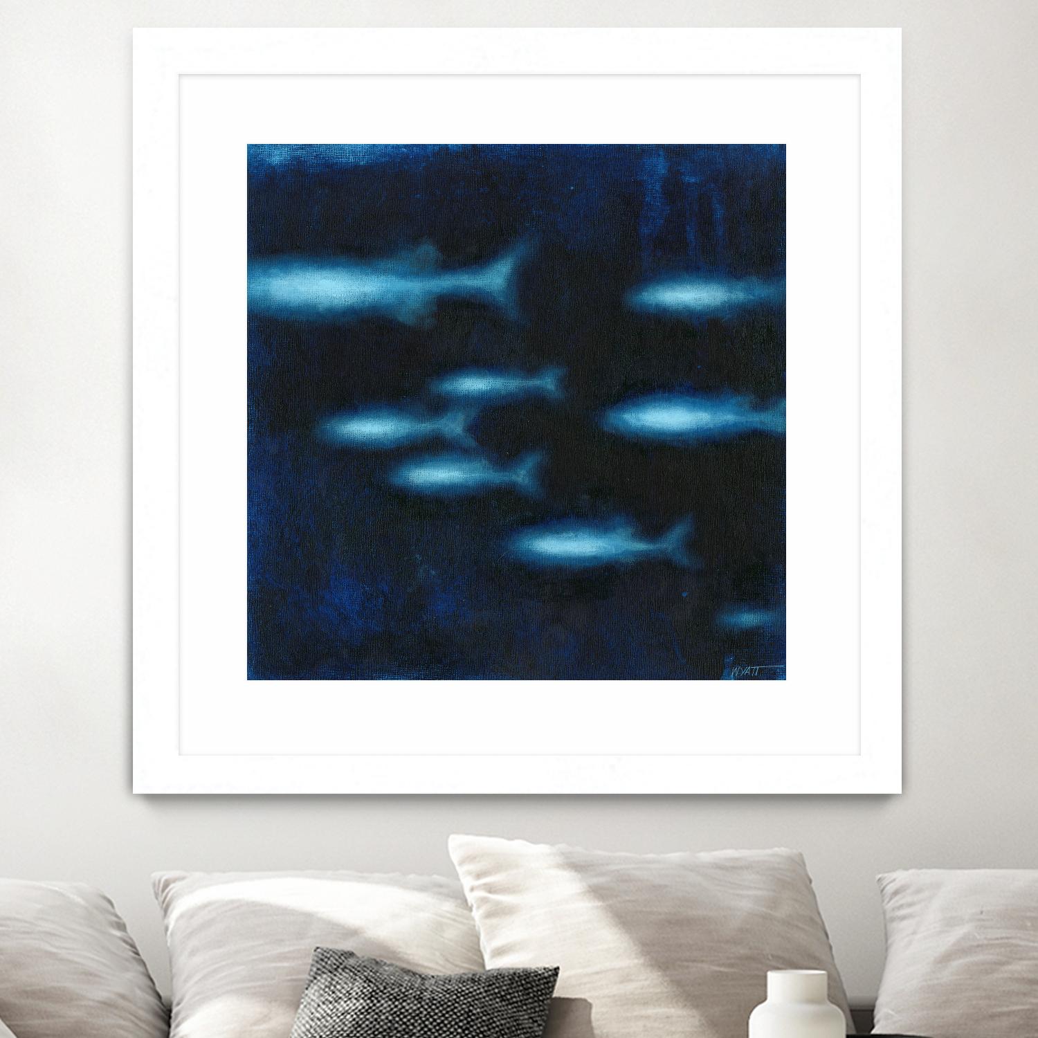 School II by Norman Wyatt on GIANT ART - blue abstract