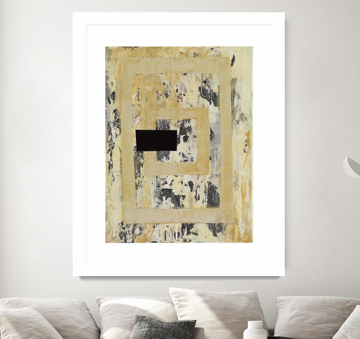 Nickels & Dimes III by Natalie Avondet on GIANT ART - yellow abstract