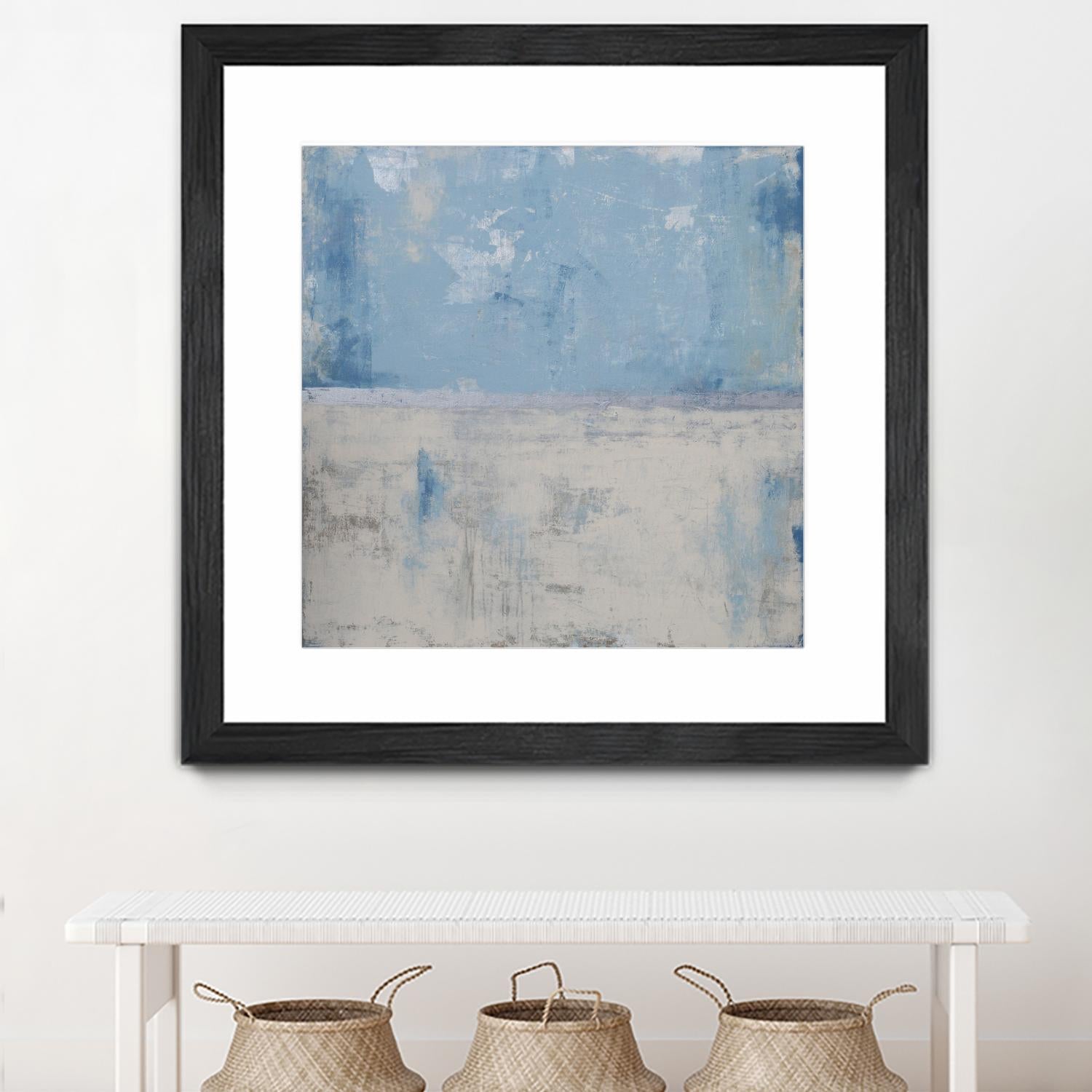 Silver Aura by Erin Ashley on GIANT ART - blue abstract