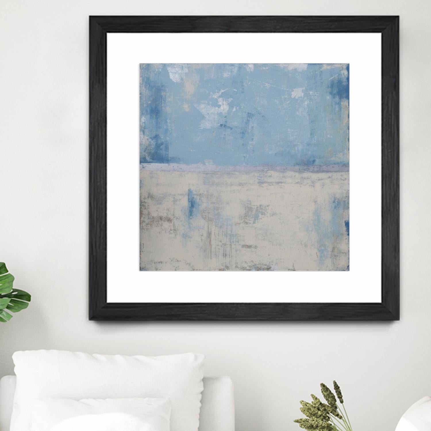 Silver Aura by Erin Ashley on GIANT ART - blue abstract