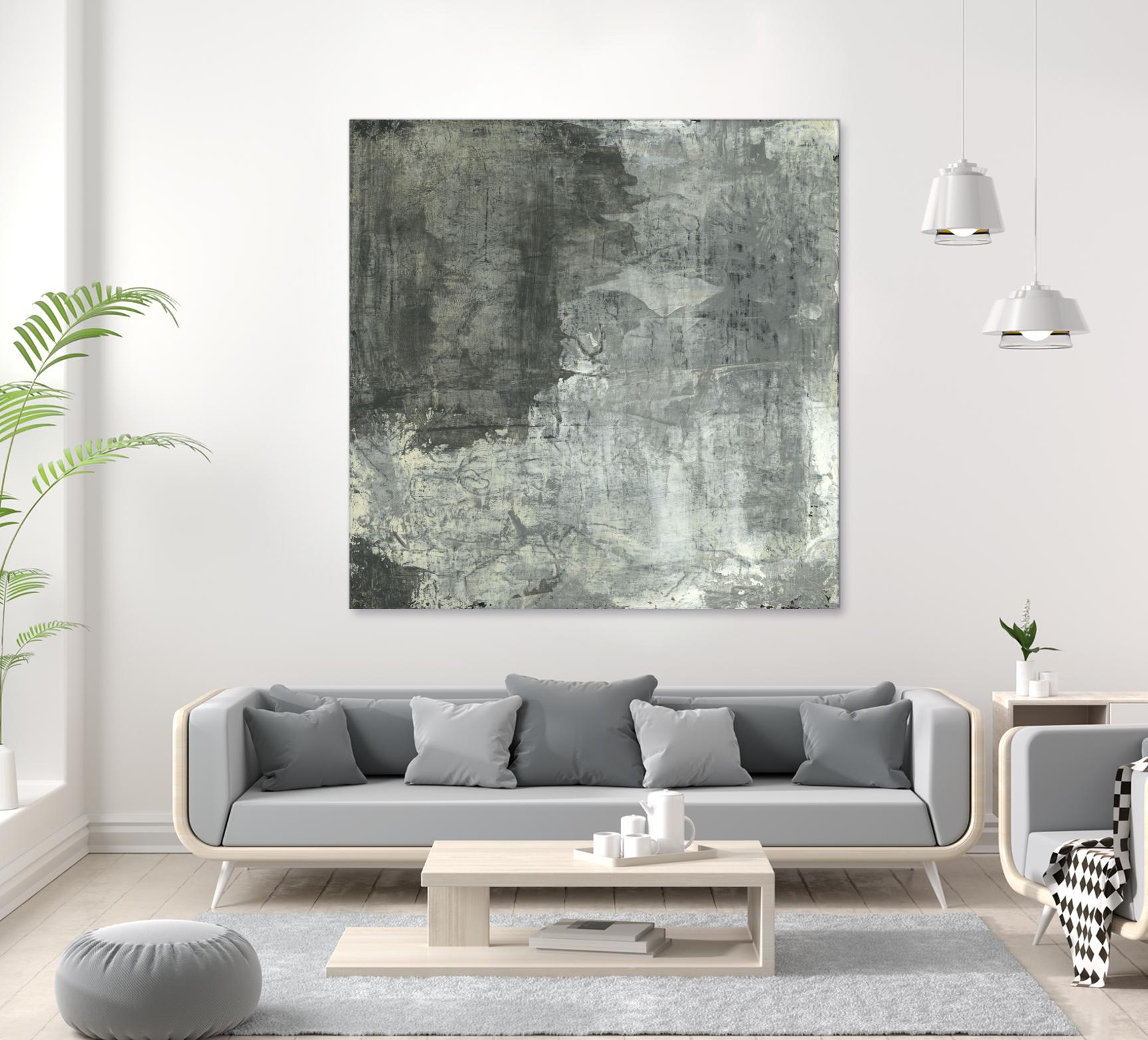 Gray Abstract II by Elena Ray on GIANT ART - black abstract