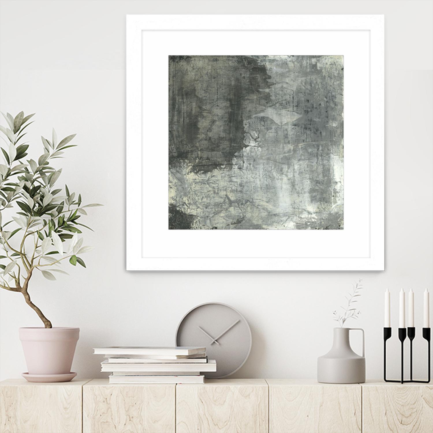 Gray Abstract II by Elena Ray on GIANT ART - black abstract