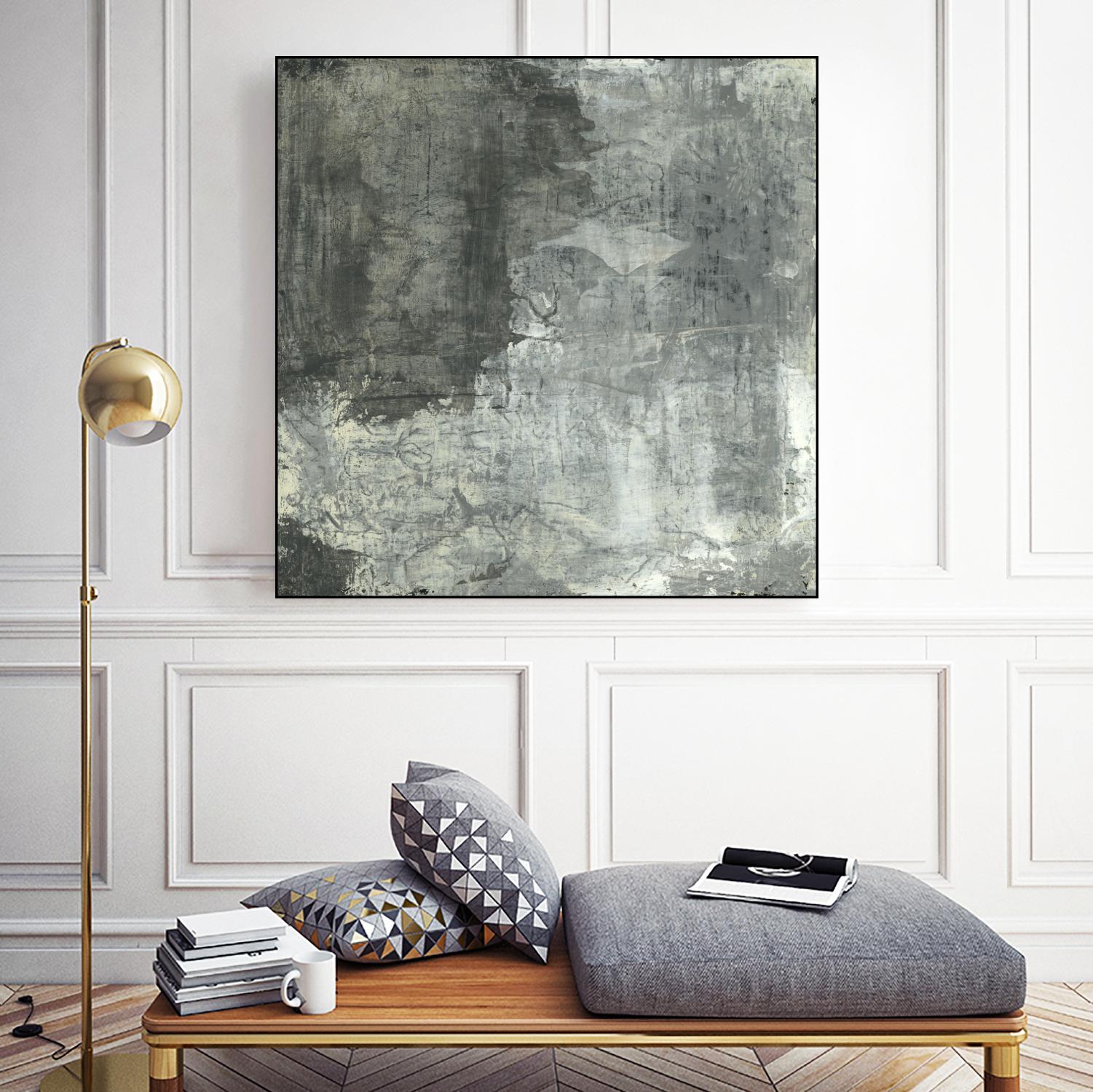 Gray Abstract II by Elena Ray on GIANT ART - black abstract