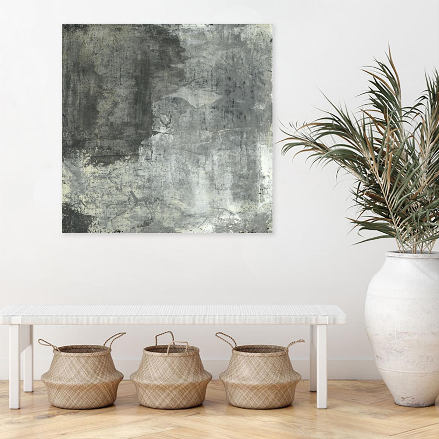 Gray Abstract II by Elena Ray on GIANT ART - black abstract