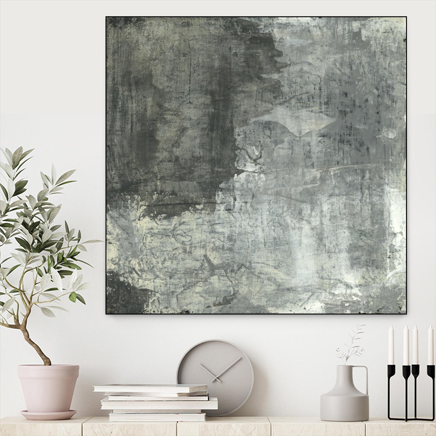 Gray Abstract II by Elena Ray on GIANT ART - black abstract
