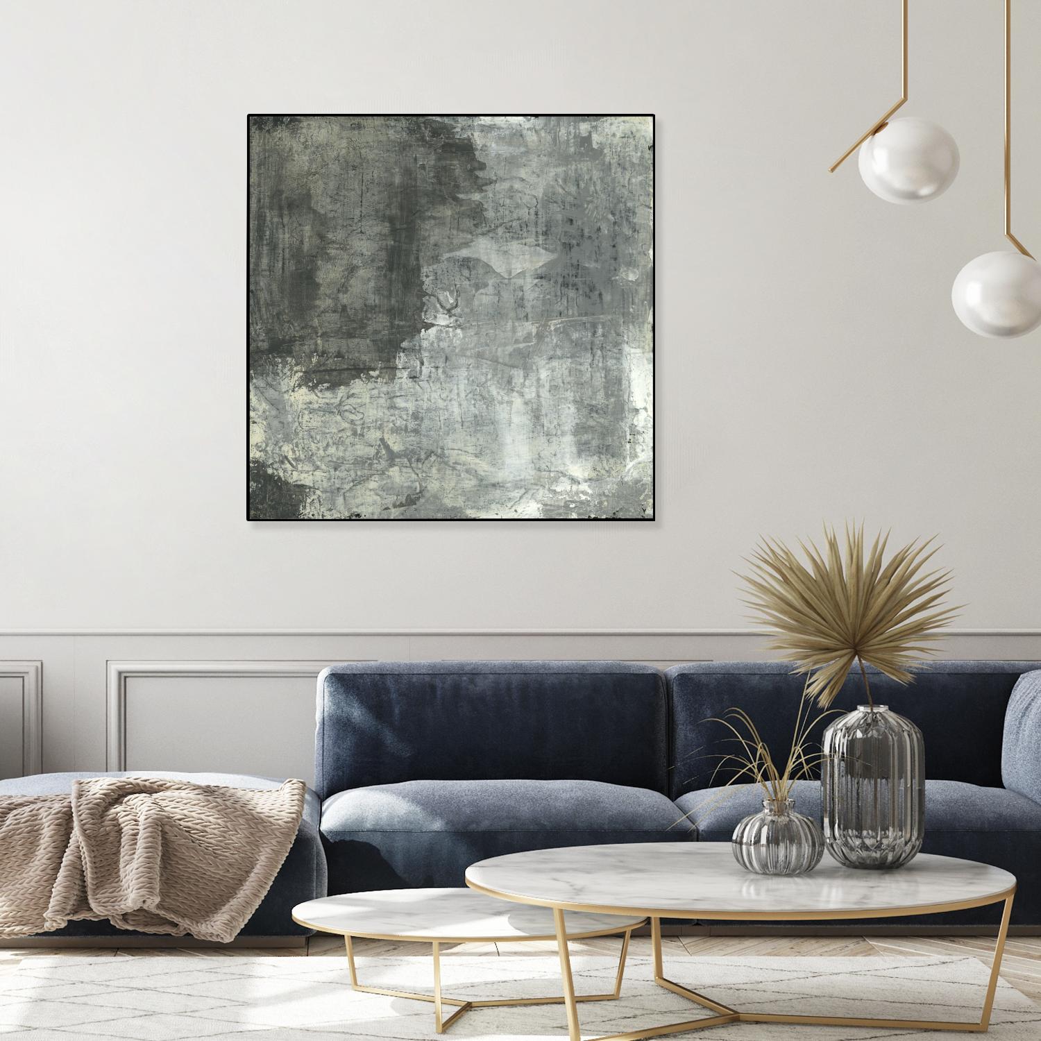 Gray Abstract II by Elena Ray on GIANT ART - black abstract