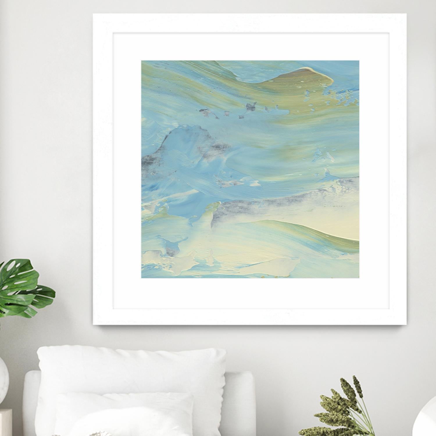 Waters Edge III by Alicia Ludwig on GIANT ART - green abstract