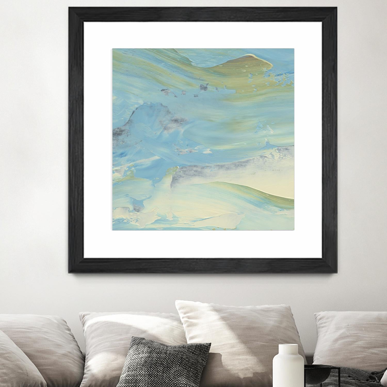 Waters Edge III by Alicia Ludwig on GIANT ART - green abstract