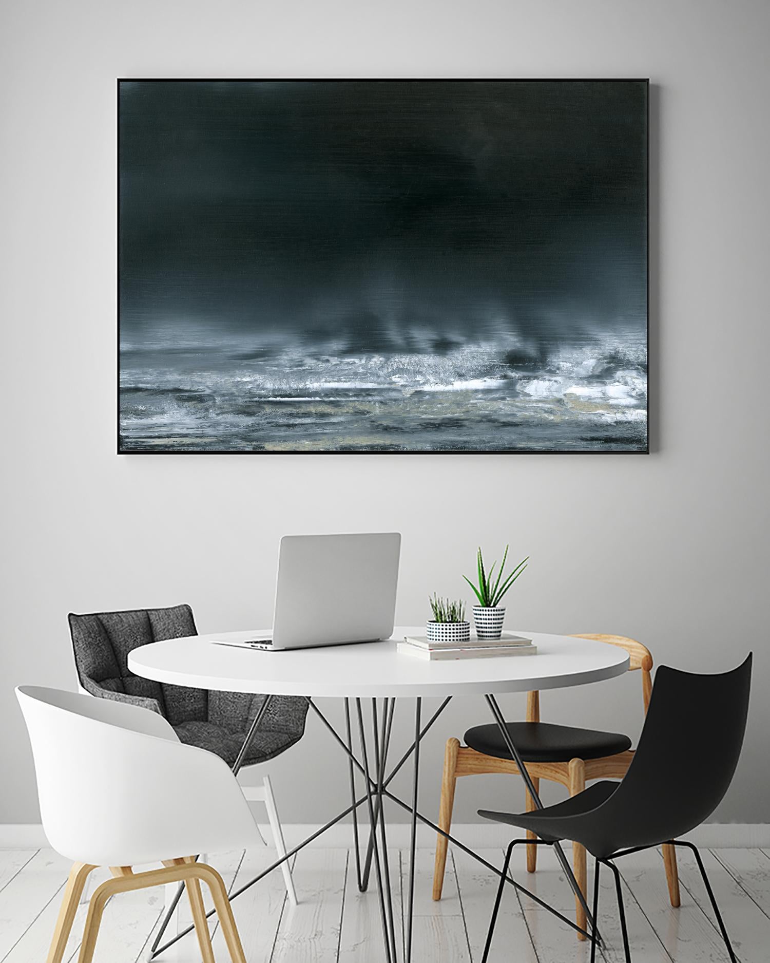 Sea View I by Sharon Gordon on GIANT ART - blue costal ocean