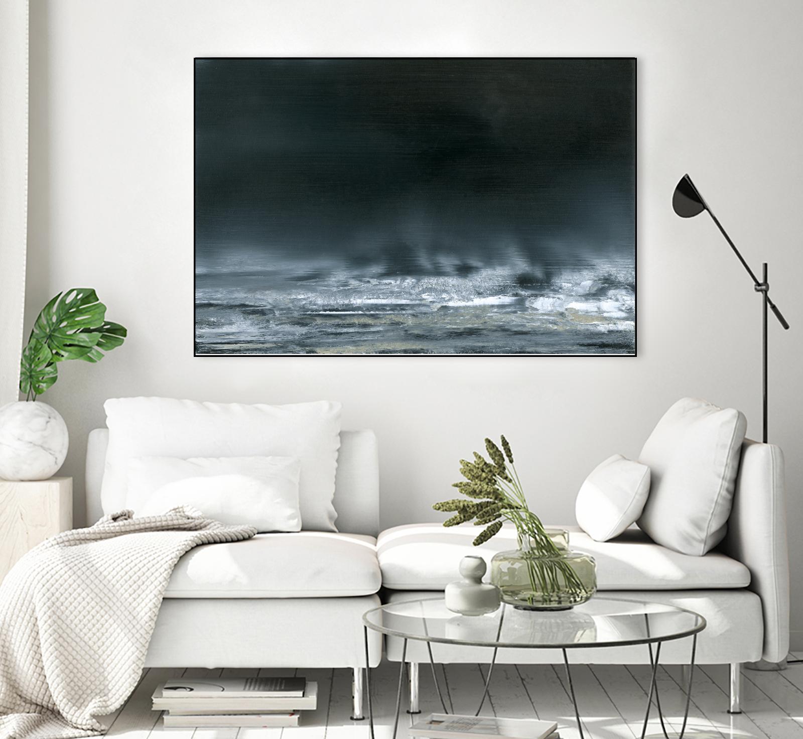 Sea View I by Sharon Gordon on GIANT ART - blue costal ocean