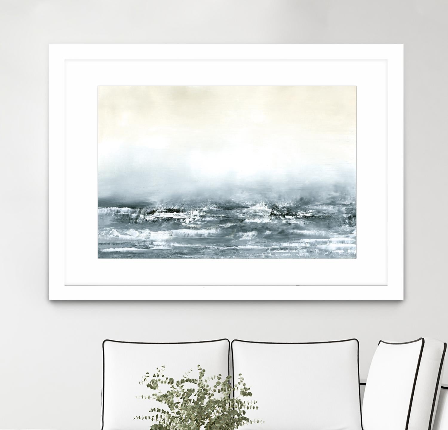 Sea View V by Sharon Gordon on GIANT ART - blue costal